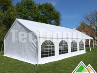 Professionele pvc 50 mm partytent 6x12 in wit of beige