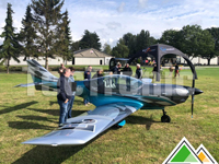 Gepersonaliseerde opblaastent voor JMB Aviation