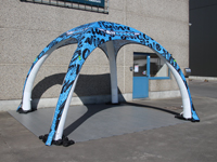 Bedrukte inflatable tent van 4x4 m voor Airspace