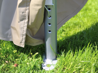 Bevestiging dakzeil in profielen