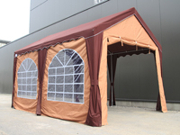 Partytent basic polyester 3x4 bordeaux/beige