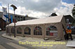 Twee professionele pvc partytenten van 4x6 gekoppeld tot 4x12 (kleur beige).