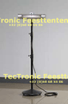 Stabiele voet om de terrasheater op te bevestigen voor mobiel gebruik.