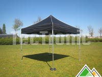 Vouwtent 3x3 m zwart