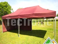 Vouwtent 3 op 6 meter (hier met 2 zijwanden)