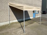 Geveltent 2,5x2,7 meter met pvc zeilen