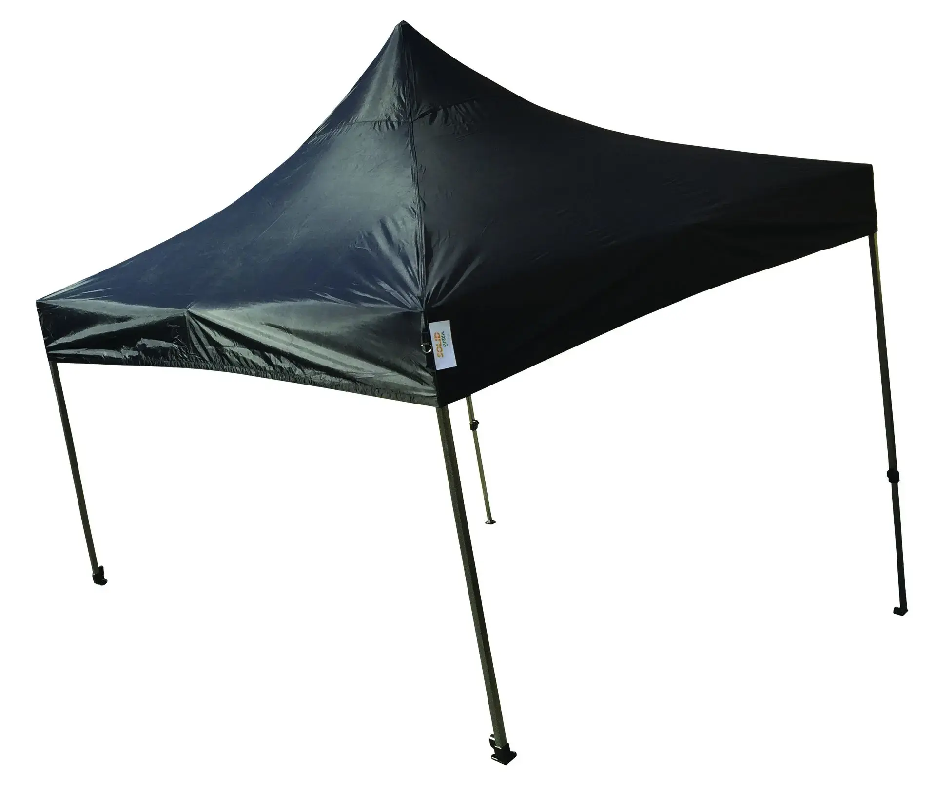 Vouwtent hoekstukken ophoog duwen