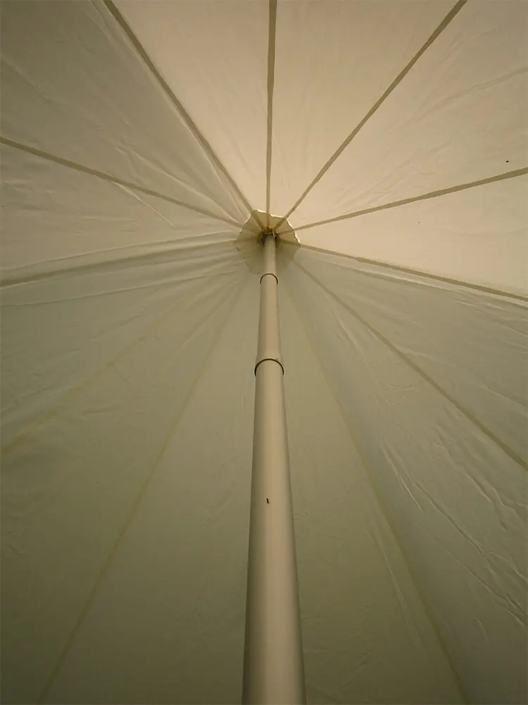 Hoge partytent in stervorm 12 meter