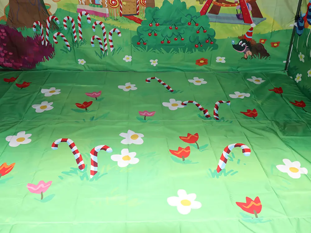 Grondzeil met specifieke opdruk