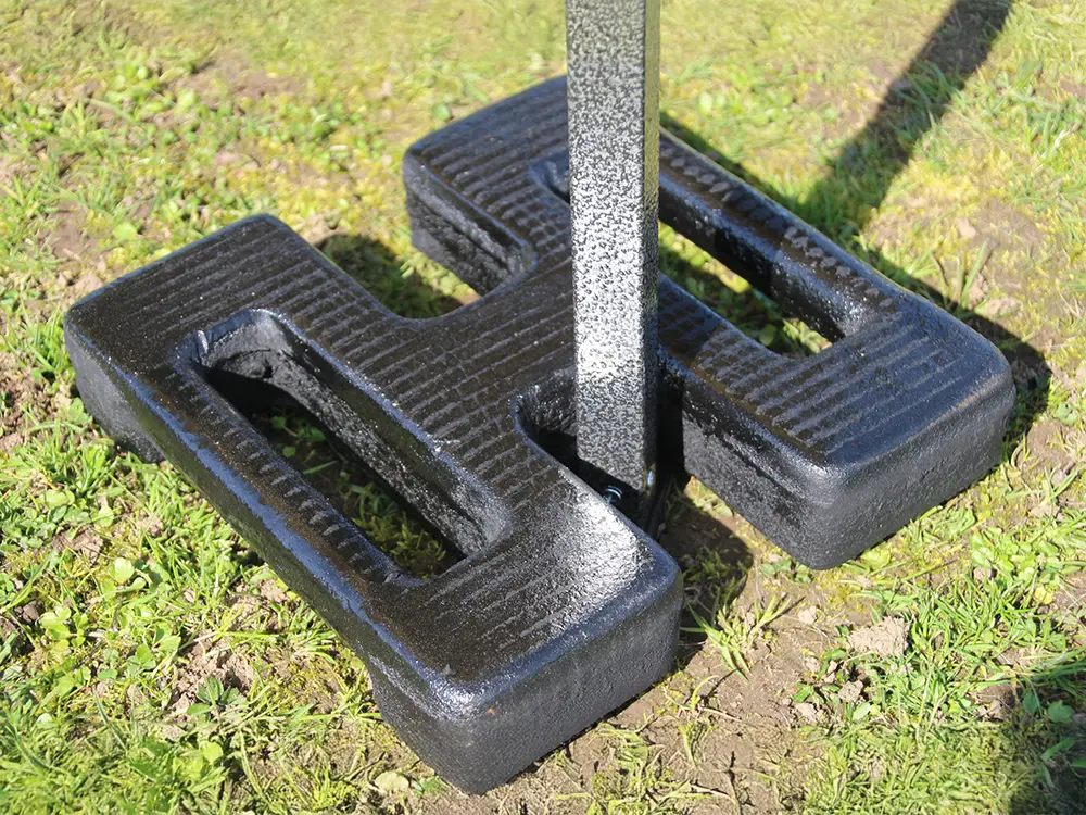 Optioneel gewichtsblok op voetplaatje