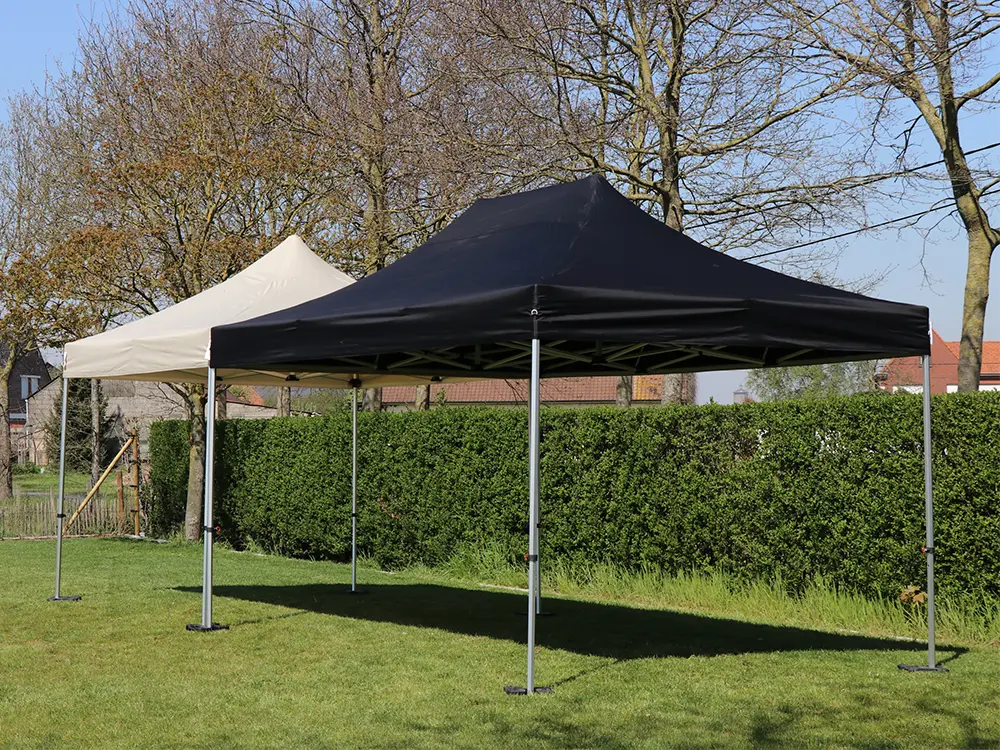 TTC vouwtent 3 x 4,5 m Solid 40 zwart en beige