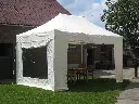 Vouwtent 3 x 4,5 m S50 ecru met zijwanden