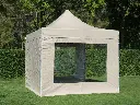Pop-uptent 3 x 3 m S50 beige met zijwanden