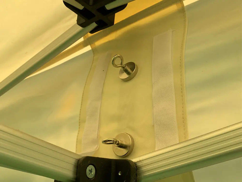 TecTronic vouwtent afneembare banner magneten