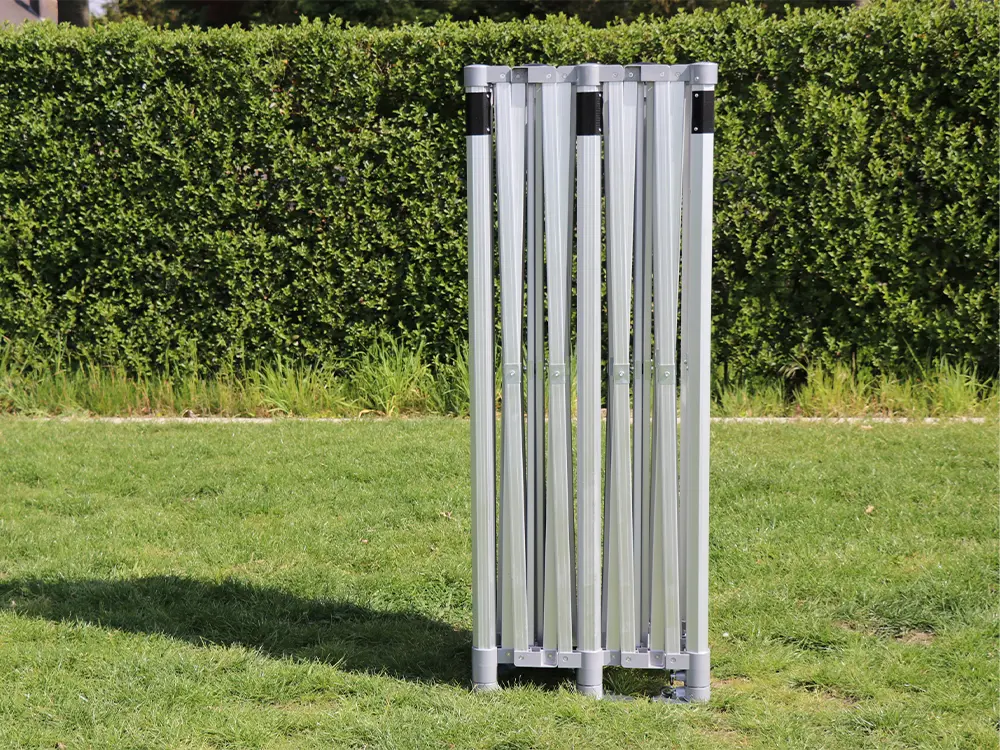 Vouwtent 3 x 6 s50 pvc frame opgevouwen