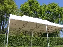 Vouwtent 3 x 6 s50 pvc frame met wit dakzeil opgezet