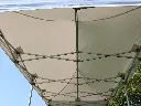Vouwtent 3 x 6 m Solid 50 pvc wit dakzeil op het frame