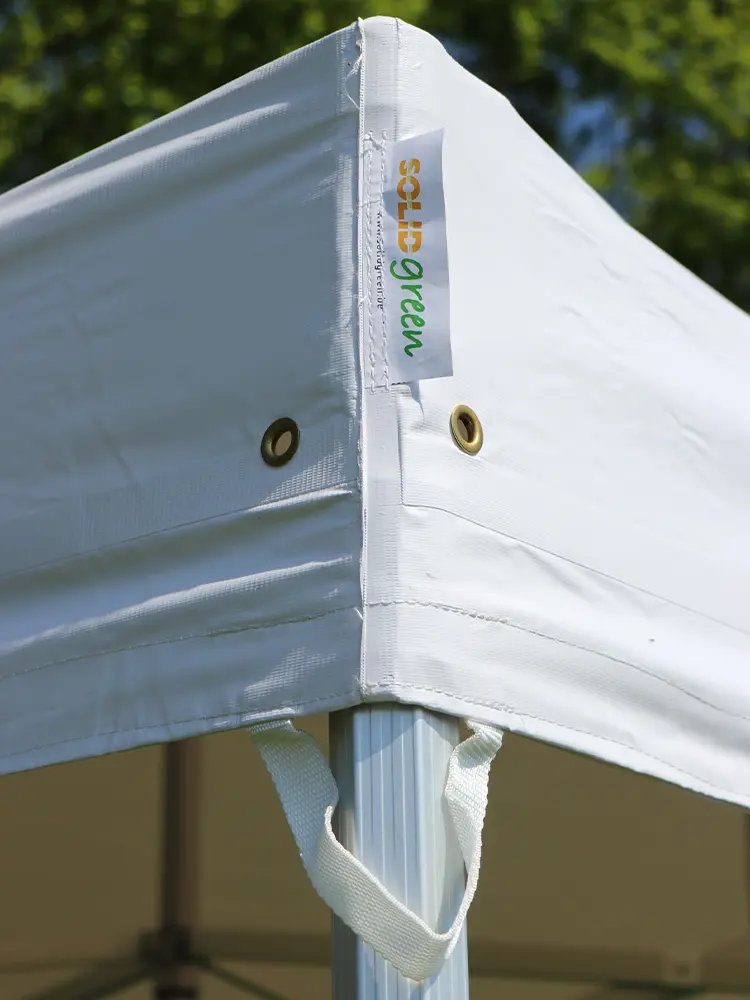 Vouwtent 3 x 6 m Solid 50 pvc wit dakzeil dakboord