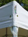 Vouwtent 3 x 6 m Solid 50 pvc wit dakzeil dakboord