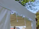 Vouwtent 3 x 6 m Solid 50 pvc zijwand met opgerolde deur