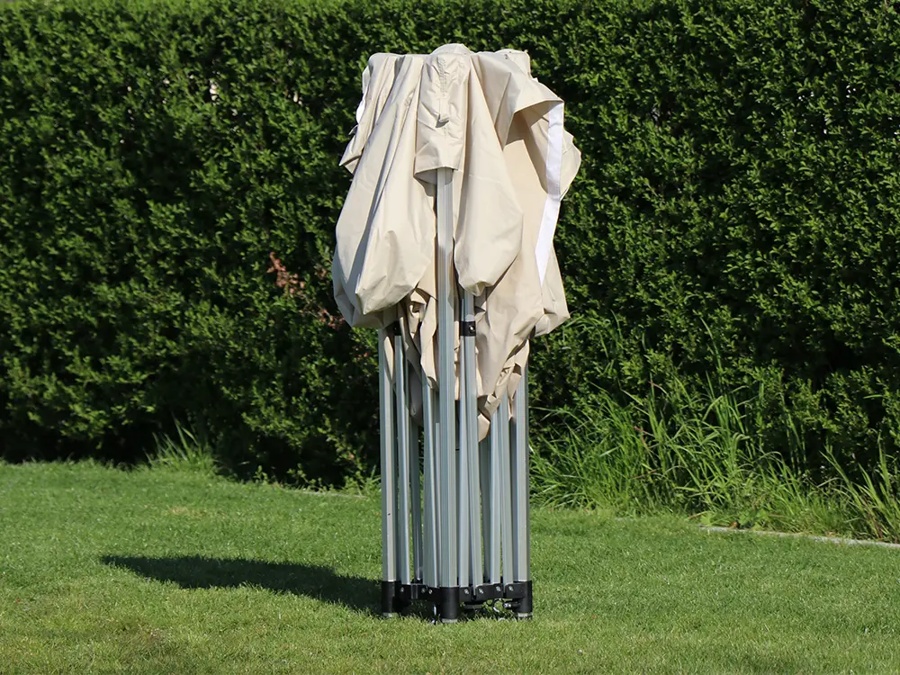 Vouwtent 3 x 3 m s40 beige opgevouwen