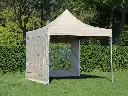 Vouwtent 3 x 3 m S50 beige met zijwanden