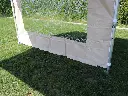 Vouwtent 3 x 3 m S50 beige zijwand met raam