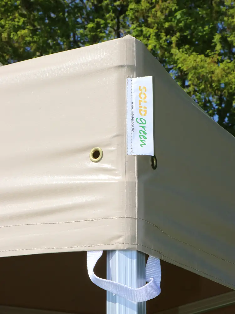 Vouwtent 3 x 3 m S50 beige dakboord