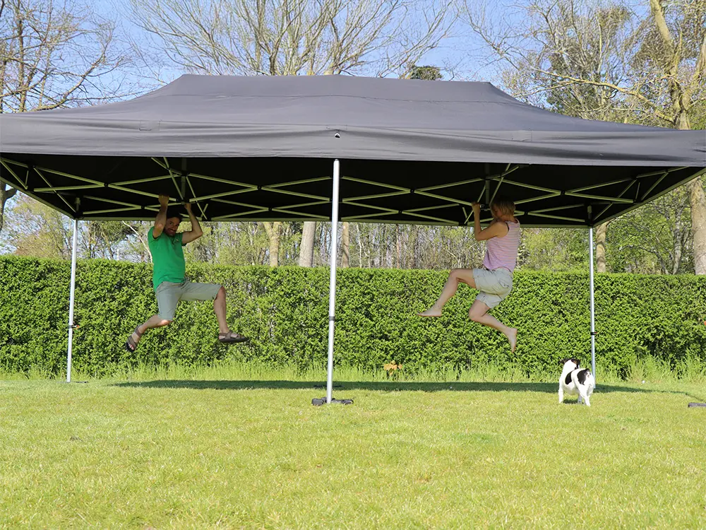 Vouwtent 3 x 6 m S40 zwart sterk frame