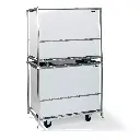 Stapelbare transportkar voor koel- en vrieskisten