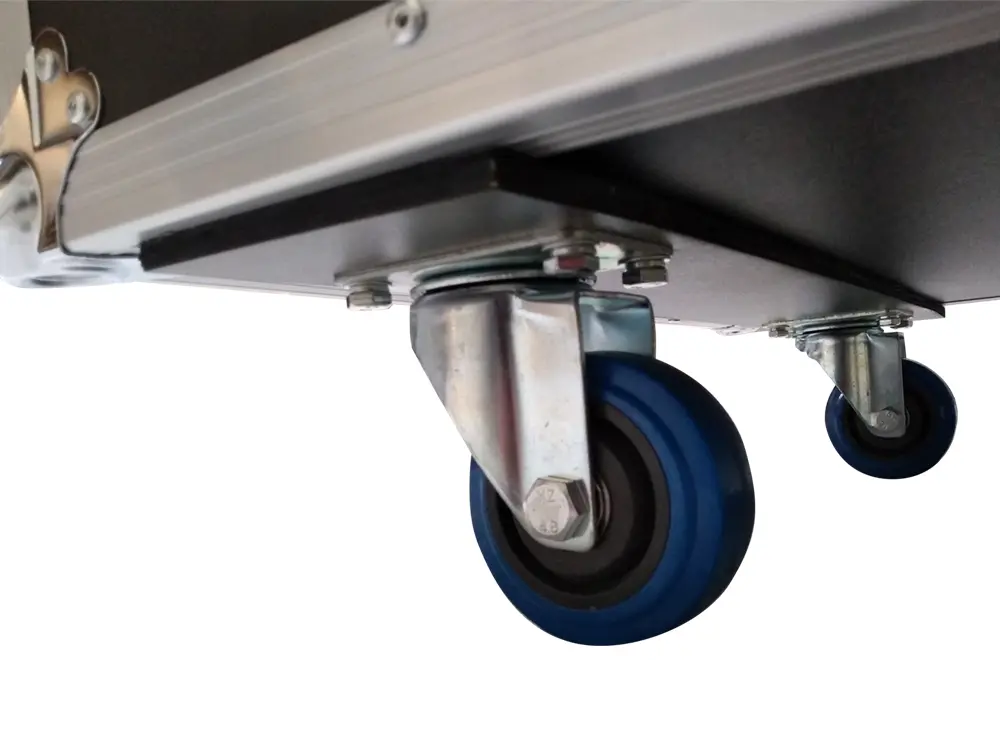 Opberg flightcase wielen