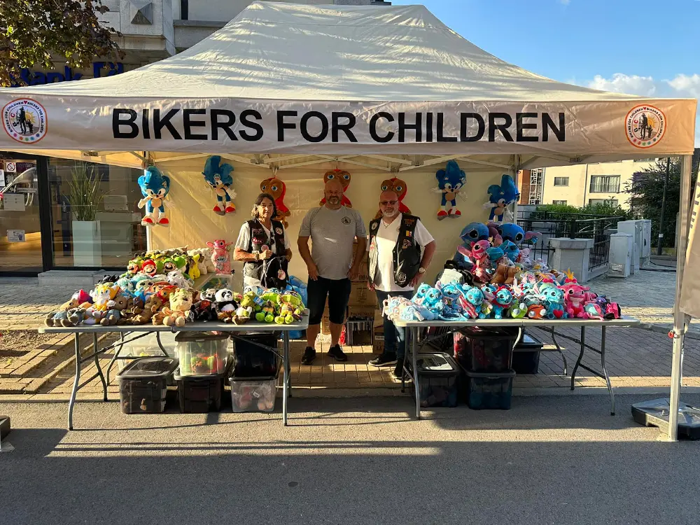 Bikers For Children afneembare banner vouwtent 3 x 6 m
