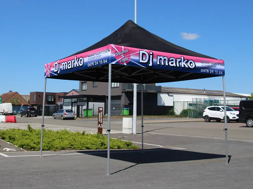 Dj Marko afneembare banner vouwtent