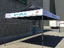 De Gavers kajakverhuur West-Vlaanderen afneembare banner in eigen ontwerp