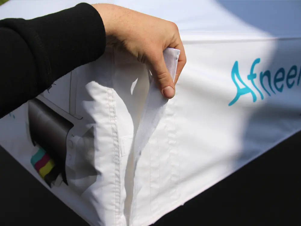 Afneembare Banner velcro voor hechting op vouwtent