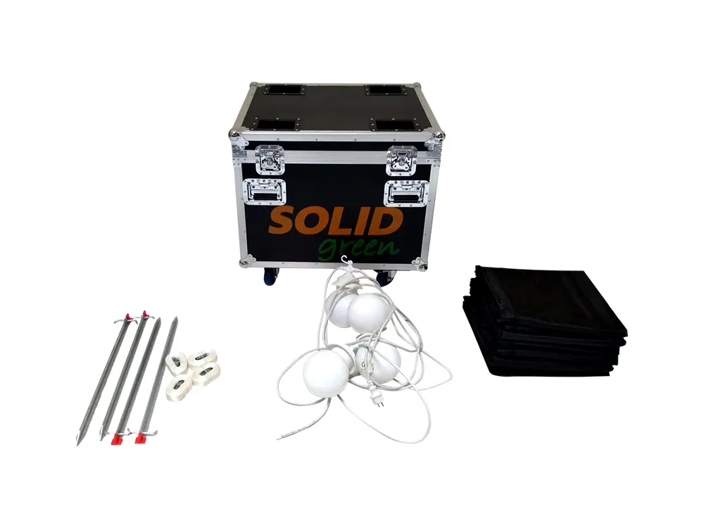 Opberg flightcase small inhoud
