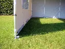 Vouwtent grondframe met bevestigde zijwanden