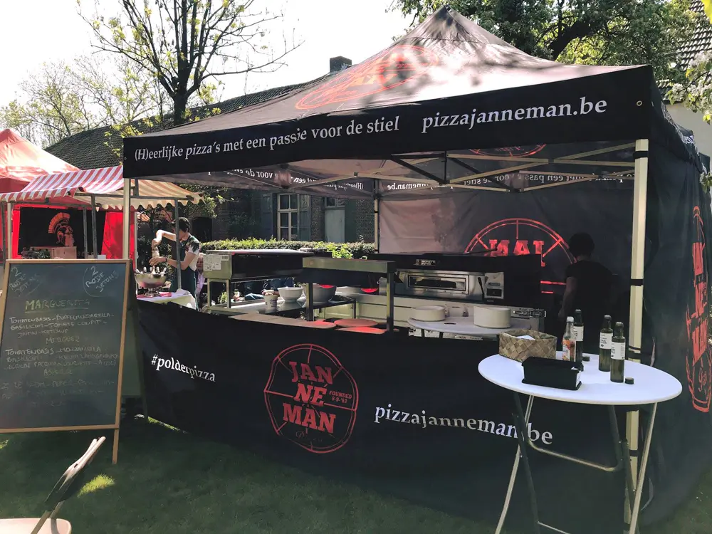 Pizza Janneman cmyk halve zijwand voor vouwtent