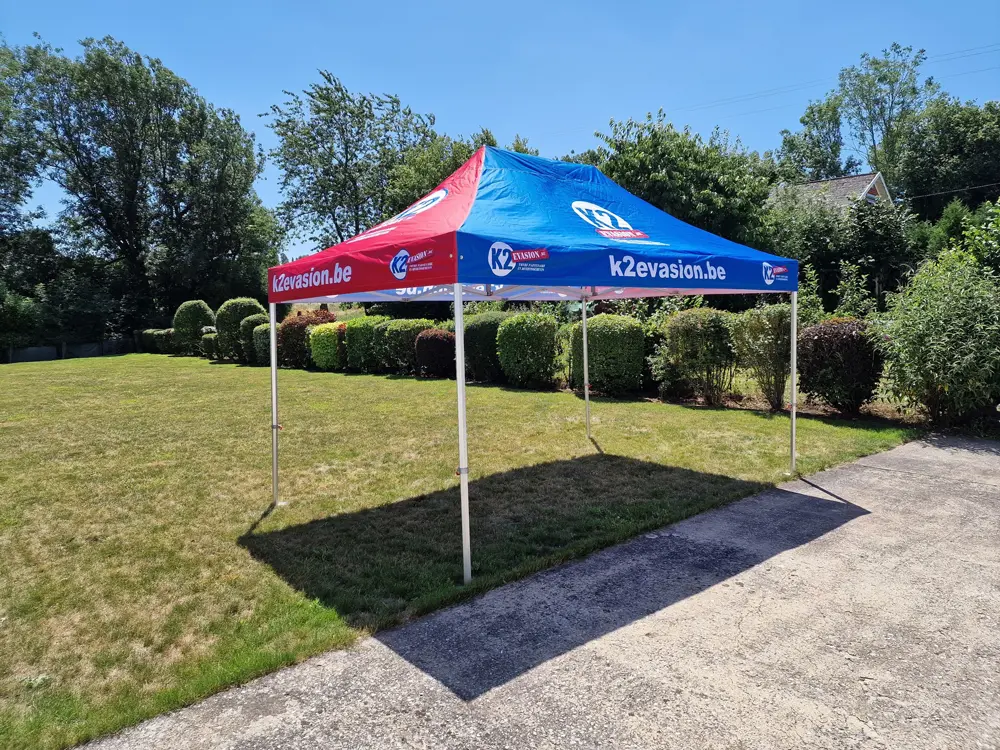 K2 eviasion gepersonaliseerde vouwtent 3 x 4 ,5 m S50