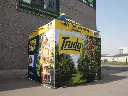 Trudo bedrukte vouwtent met zijwanden