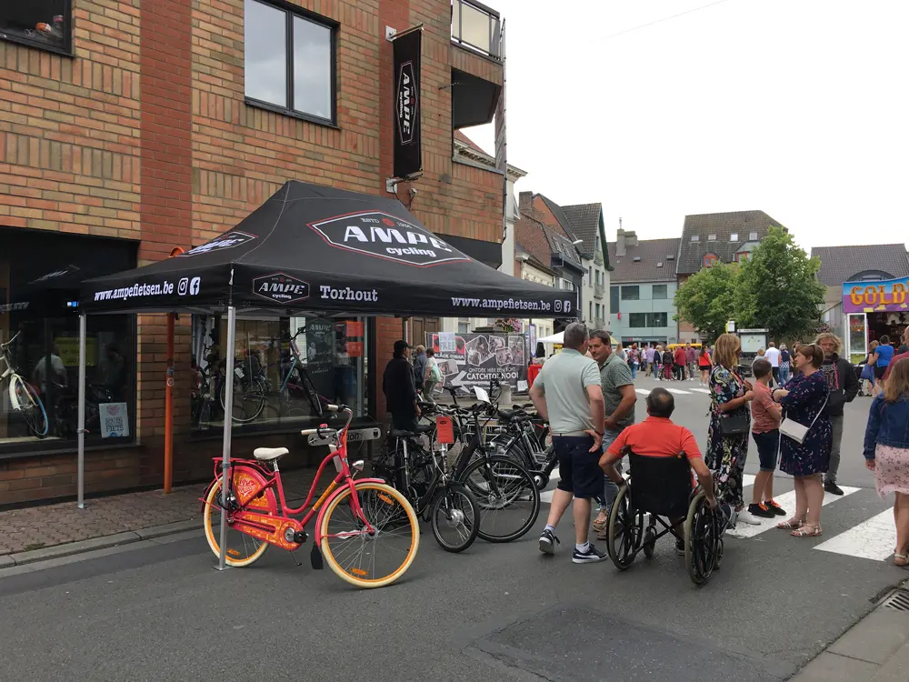 Fietsen Ampe vouwtent 3 x 4,5 m s50 zwart