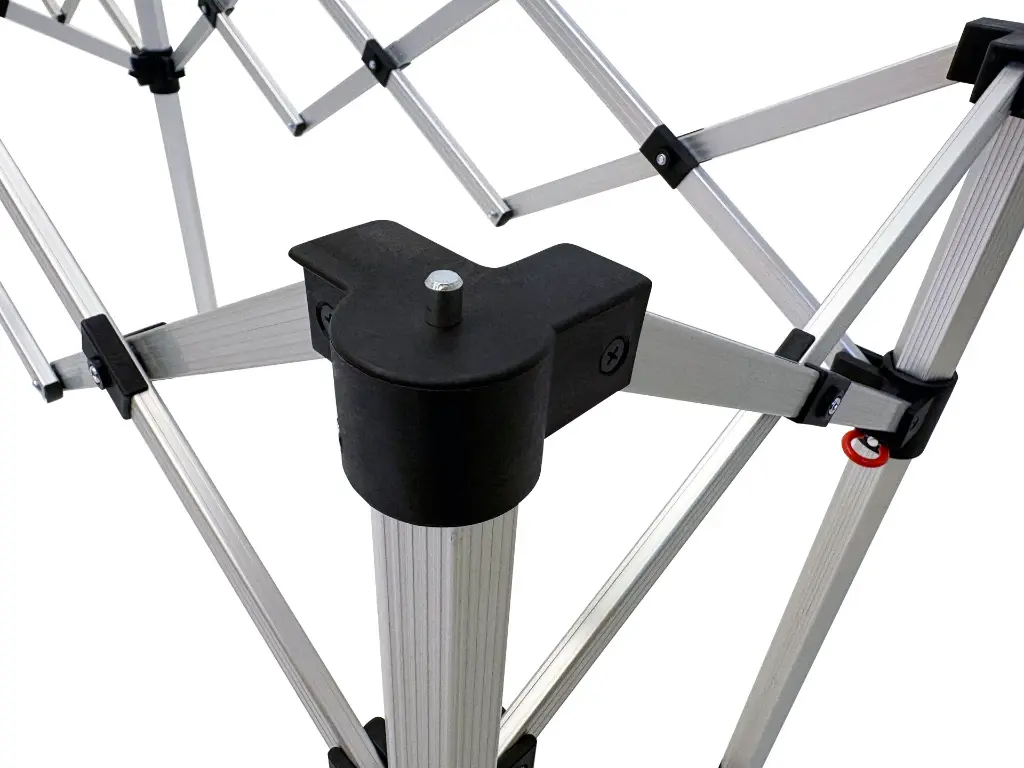 Hoek detail alu tafel