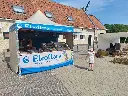 Eleoflora gepersonaliseerde halve zijwand bij een vouwtent