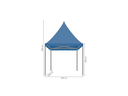 Pagodetent 3 x 3 m afmetingen