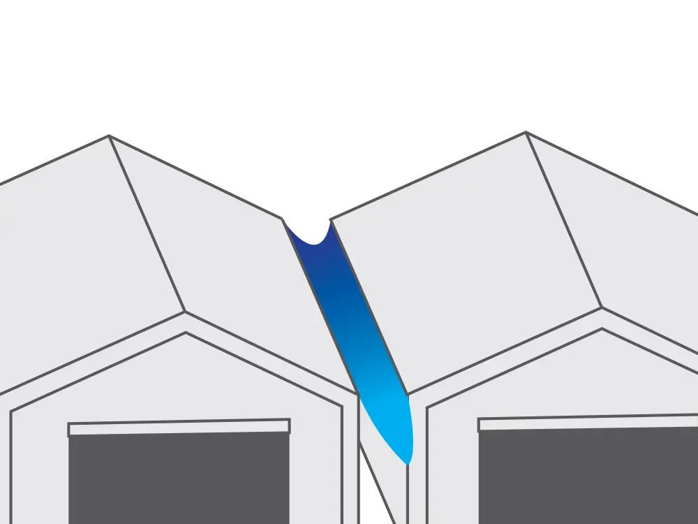 Rechthoekige regengoot