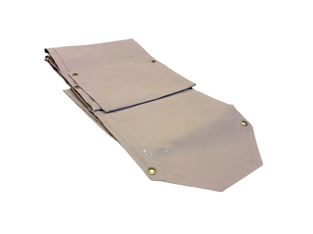 Beige pvc regengoot voor partytent