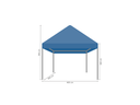Vouwtent 4 x 4 m S50 afmetingen
