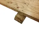 Geëmpregneerde vlondervloer detail