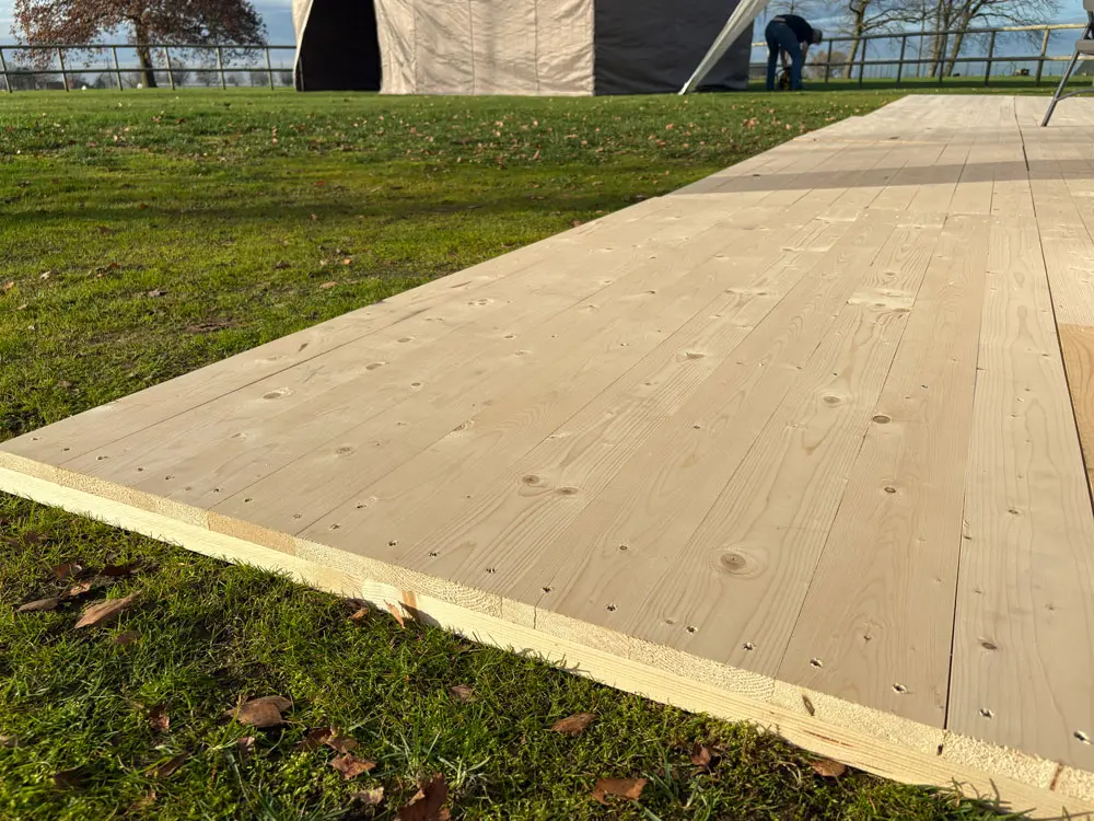 Houten vlondervloer
