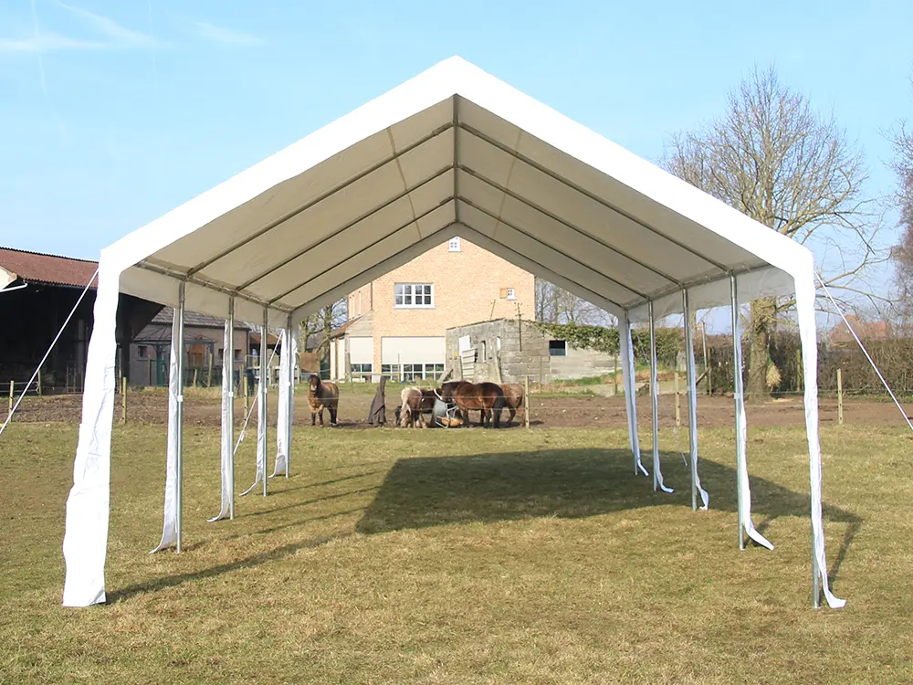 Pvc partytent 4x10 wit